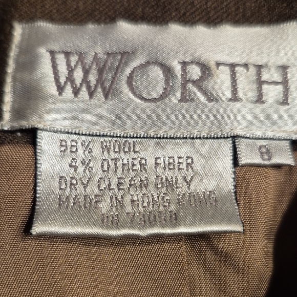 Worth Women's Dark Brown Blazer And Long Skirt Set - Picture 10 of 15